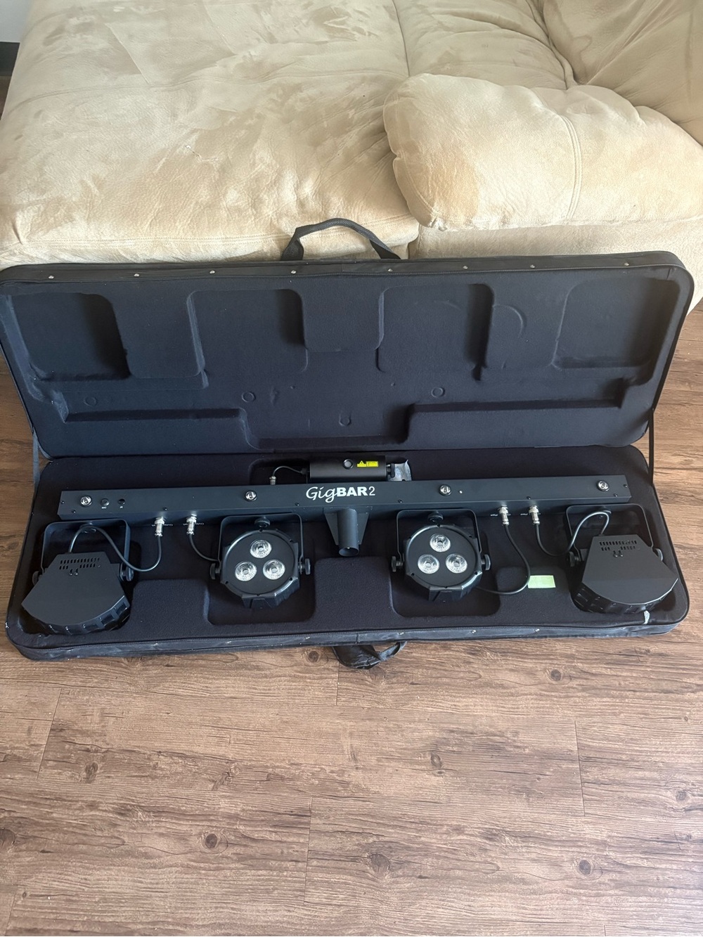 Portable DJ Lighting Bar - Black
